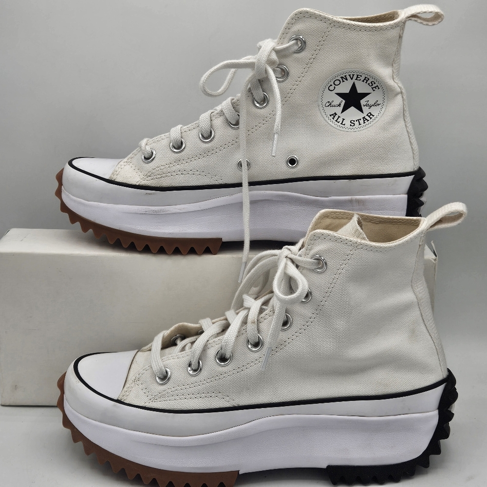 Converse Run Star Canvas Platform Shoes Mens  5.5 Womens 7